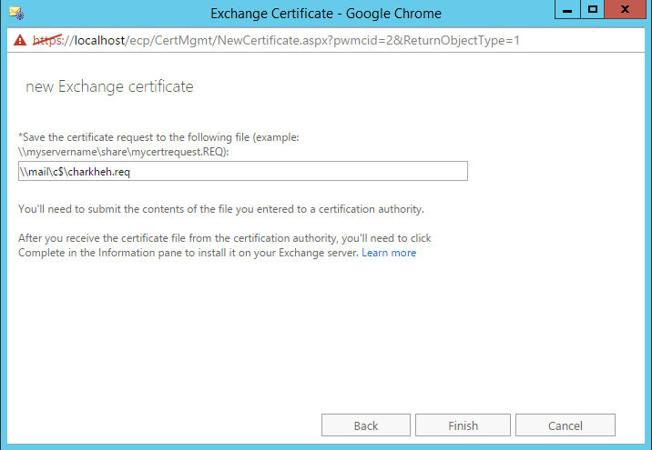Certificate Exchange