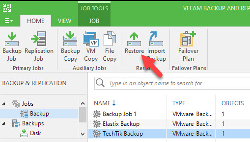 Instant Recovery Veeam - 1