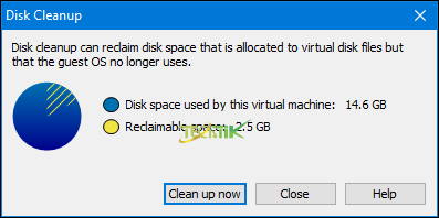 Disk Clean up Vmware