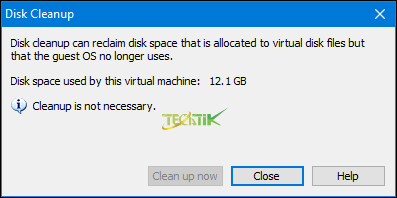  Disk Clean up Vmware