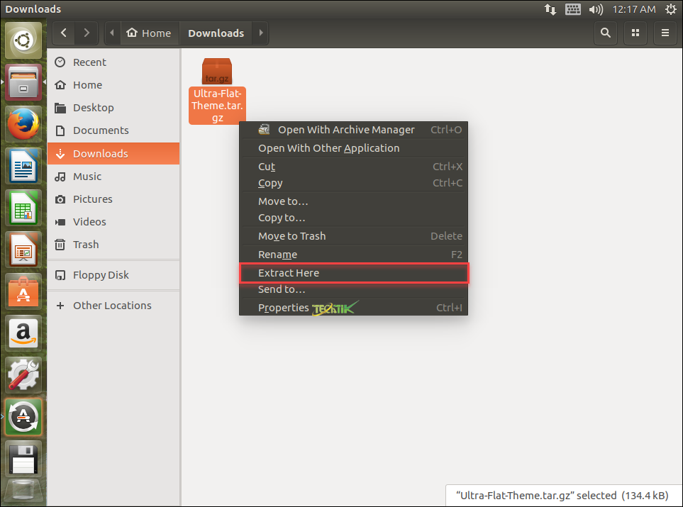 install theme ubuntu
