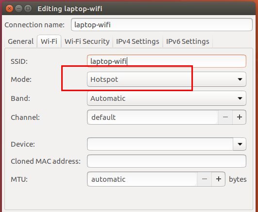 Create Wi-Fi Hotspot in Ubuntu