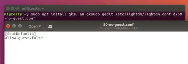 How to Remove Guest Session in Ubuntu