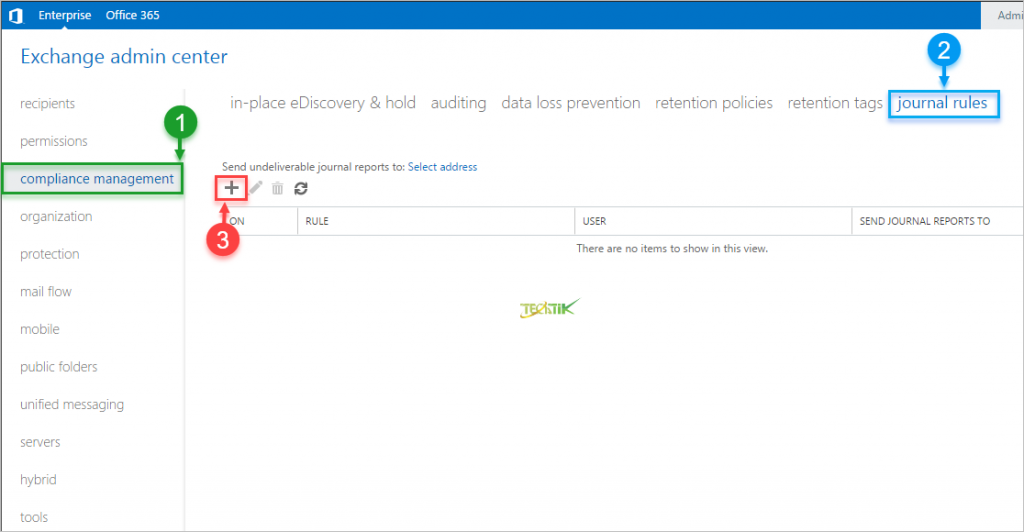 آشنایی با قابلیت Journal Rules در Exchange
