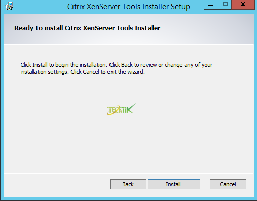 install XenServer Tools