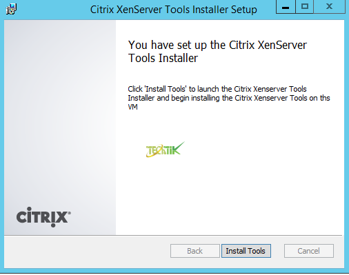 install XenServer Tools