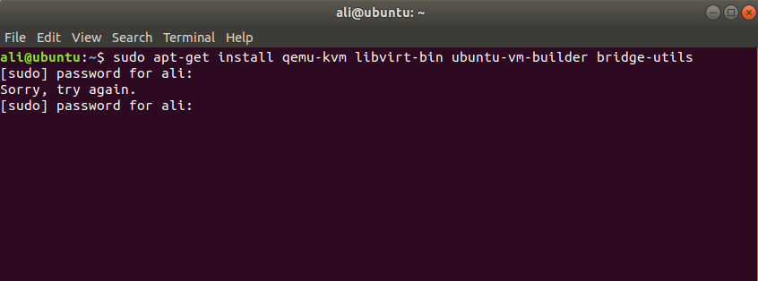 Install KVM Ubuntu 