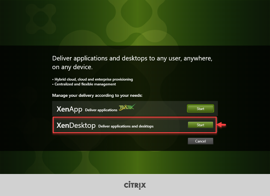 Install XenDesktop 