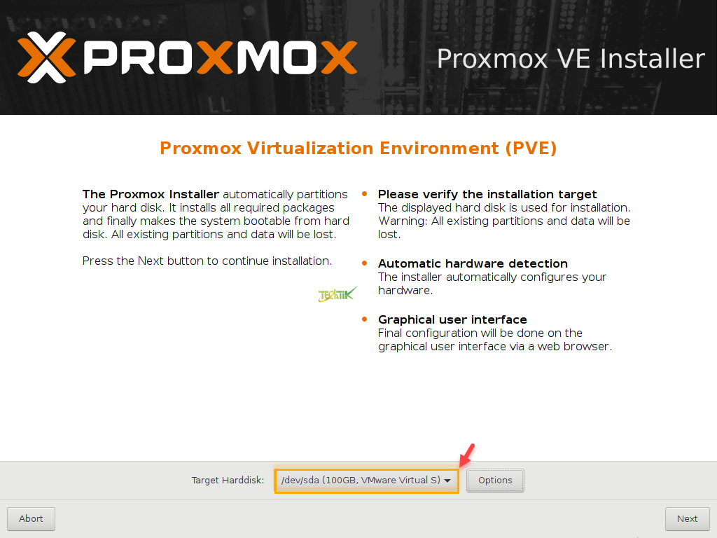 Install Proxmox 