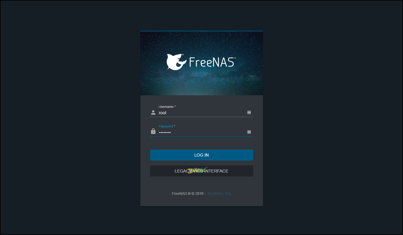 Install FreeNAS