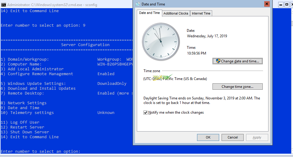 Date-and-Time-HyperV-Server